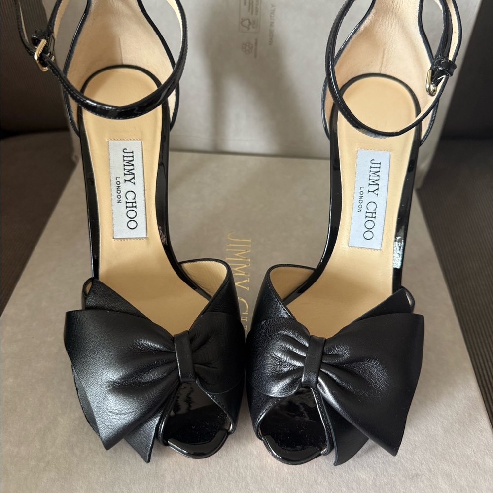 Karlotta Jimmy Choo Black Heels -7 (37)